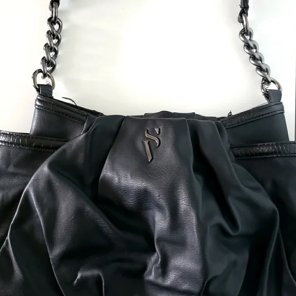 Chain Simply Vera Black Purse Shoulder Bag Simply Vera Vera Wang